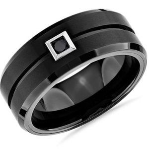 9 mm Black Tungsten ring